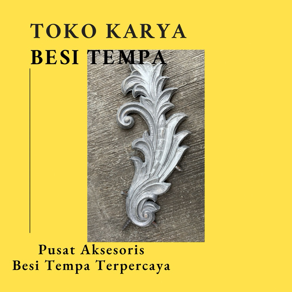 Ornamen Pagar Besi D-1188 / Ornamen Besi Tempa / Ornamen Pagar Besi dan Tralis / Aksesoris Besi Temp
