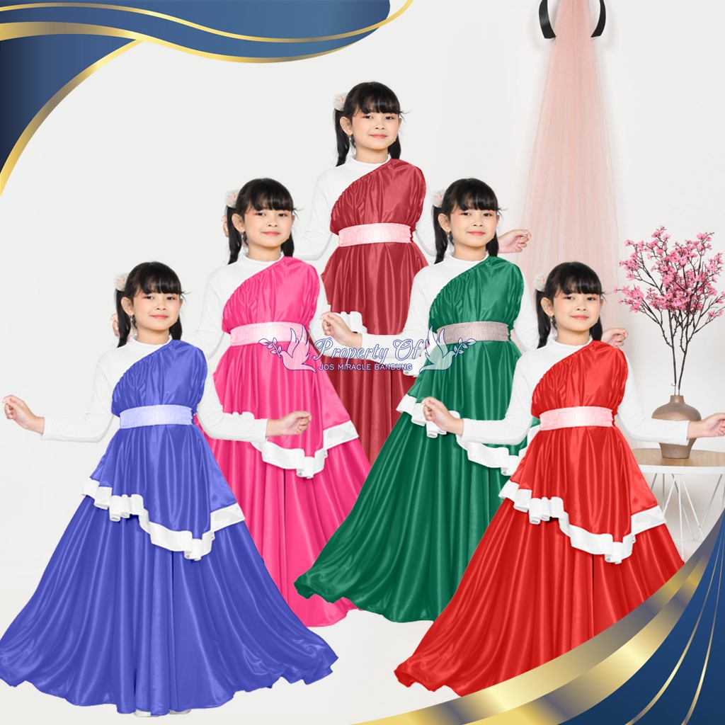 Blouse - Croptop + Rok Payung 360 - Abutay - Anak - JFI - Miracle