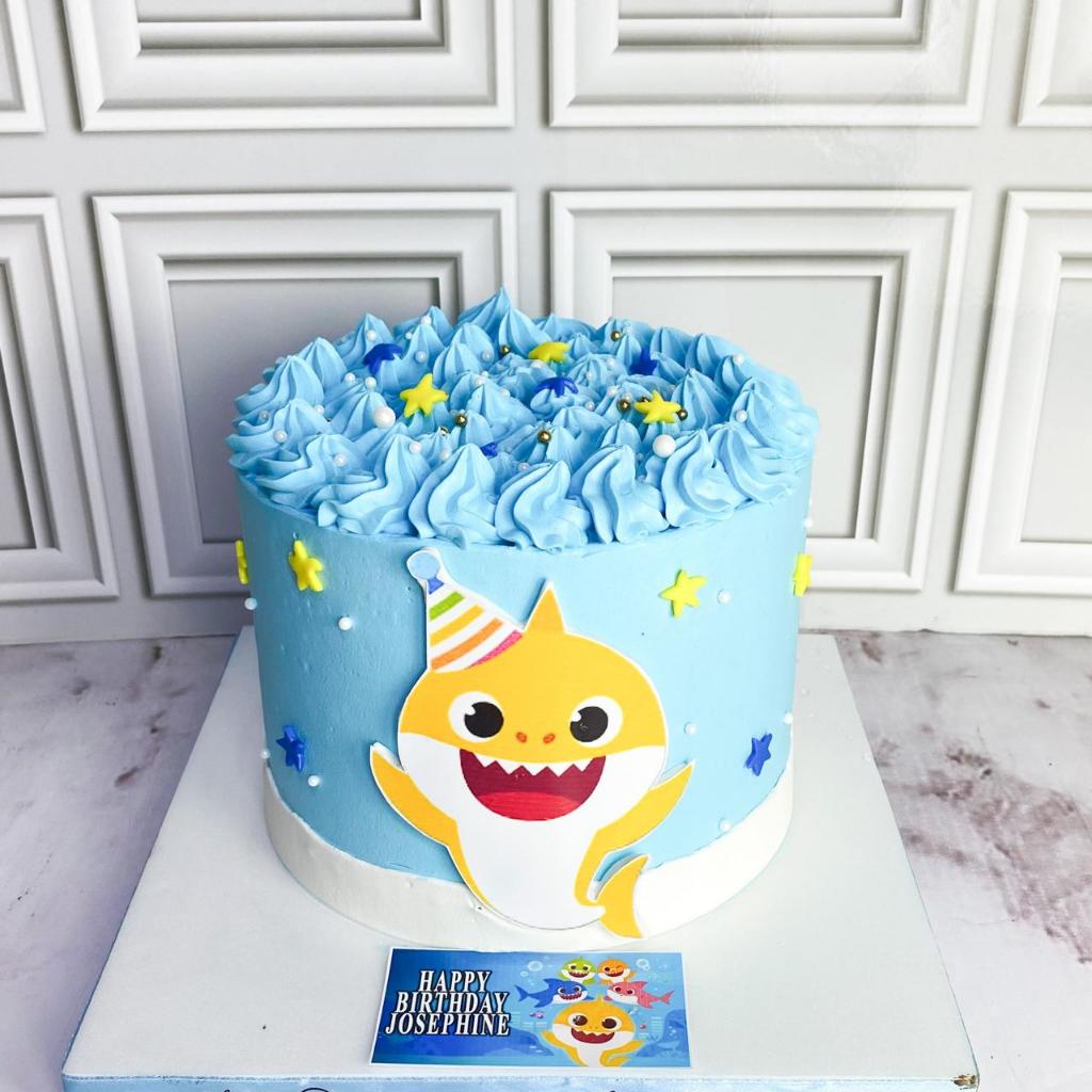 Kue Ulang tahun/Birthday Cake/Kue Ultah tema Baby shark/Baby shark