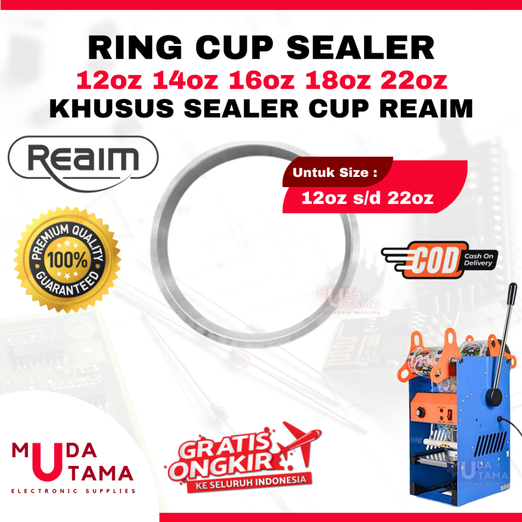 RING CUP SEALER REAIM 12oz s/d 22oz FLAT CUP | RING SEALER CUP REAIM | RING SEALER CUP REAIM 12oz | 