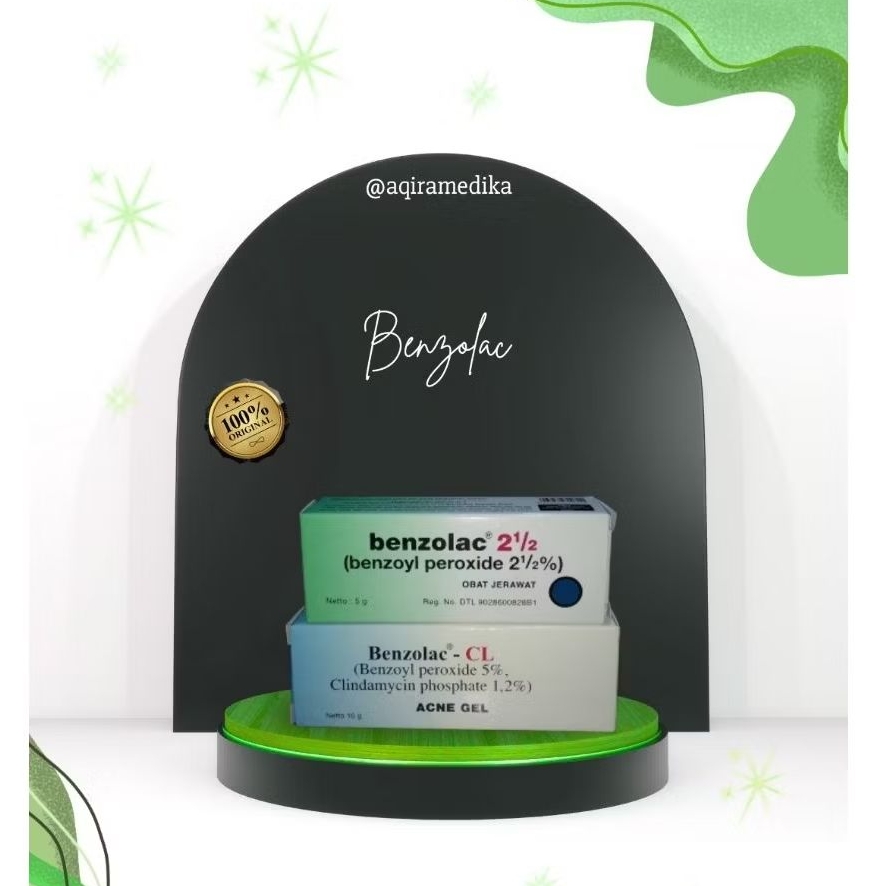 BENZOLAC Series – Gel Perawatan Jerawat Ampuh (Varian 2½ & CL)