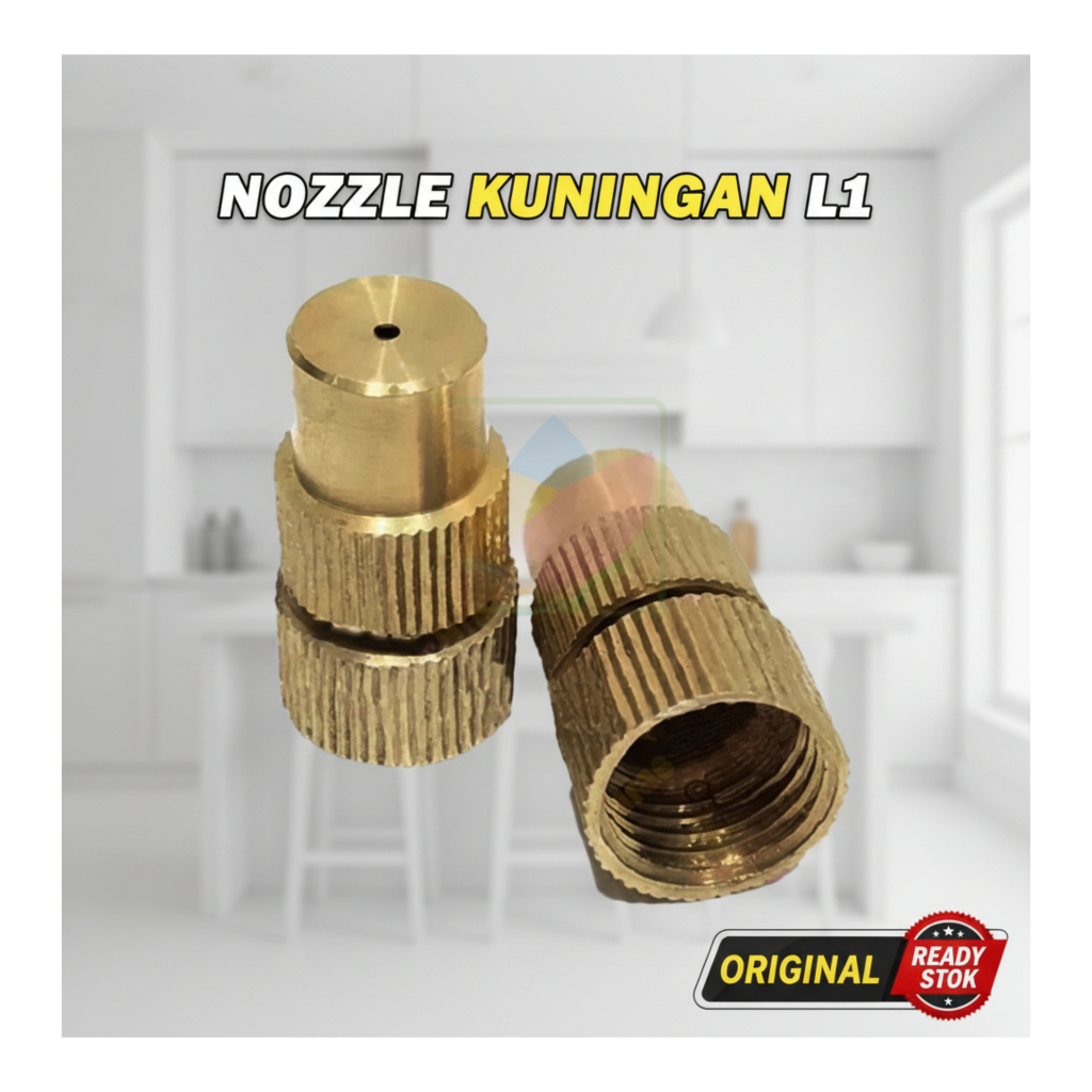 NOZZLE SPUYER LUBANG 1 KUNINGAN IMPORT Nozzle Kepala Sprayer Kuningan Spuyer Lurus Elektrik Manual