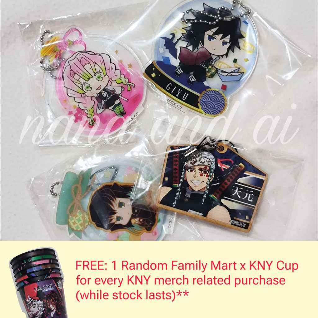 Set Perintilan Acrylic Keychain / Standee Muichiro, Giyuu, Mitsuri, Tengen | Demon Slayer (KNY)