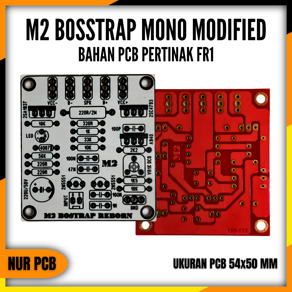 PCB Driver Power Amplifier M2 Bostrap 4-8 Ohm 24-45VAC PCB Amplifier DIY PA-061