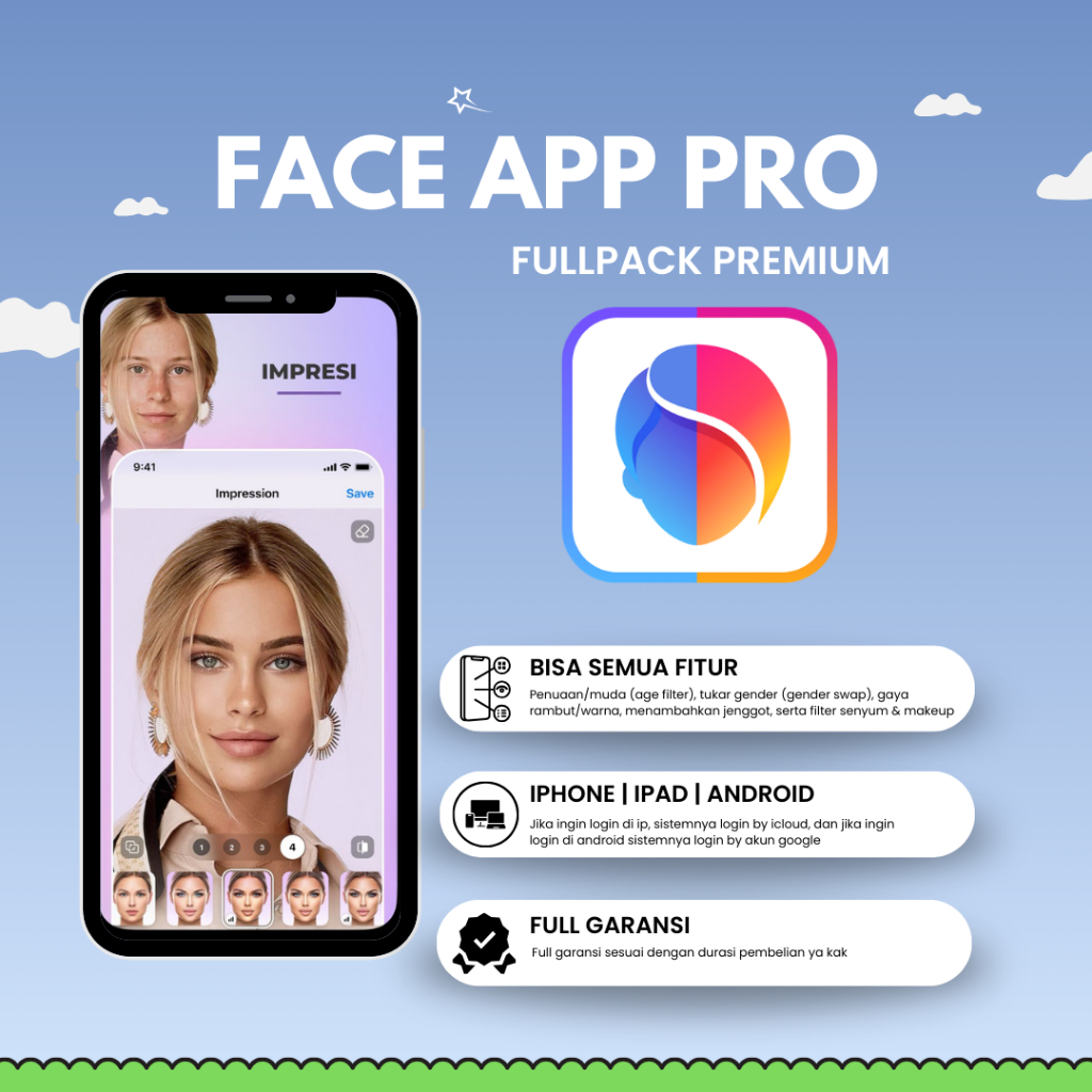 FaceApp Pro Premium Original - Support iOS & Android [Proses Cepat]