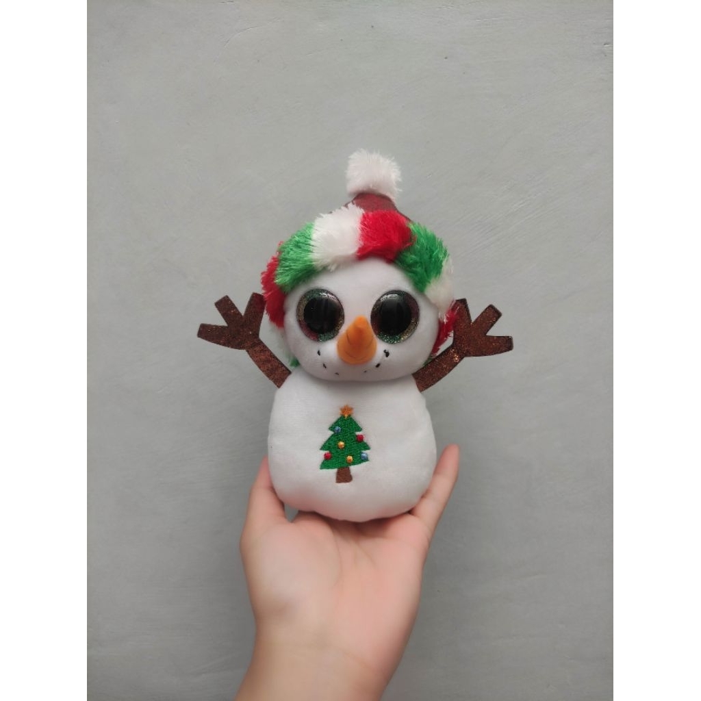 Boneka bulir snowman misty ty original