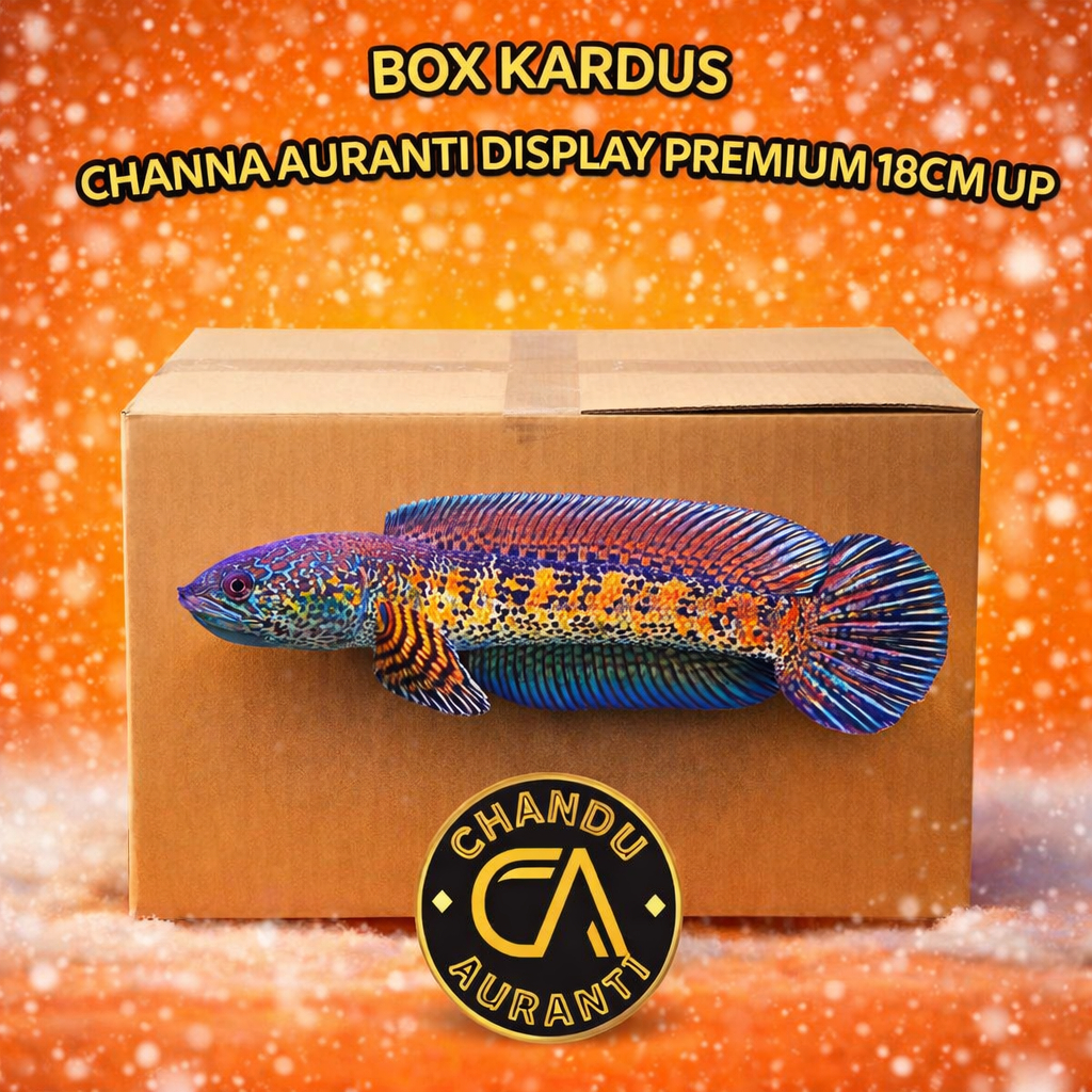 Box Kardus Channa Auranti WC/CB 18-28cm Dorpol High Fin Ekor Lebar Jaminan Grade Premium