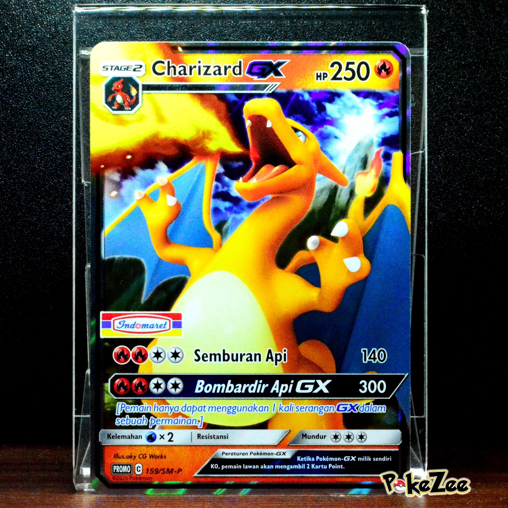 Charizard GX Promo Indomaret 159/SM-P Kartu TCG Pokemon Indonesia