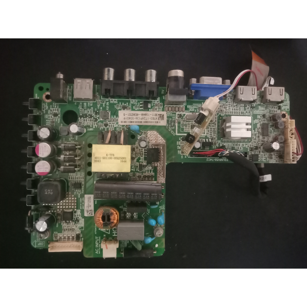 MODUL MAINBOARD PCB TV LED PHILIPS 32PHA4100S/70 SECON NORMAL