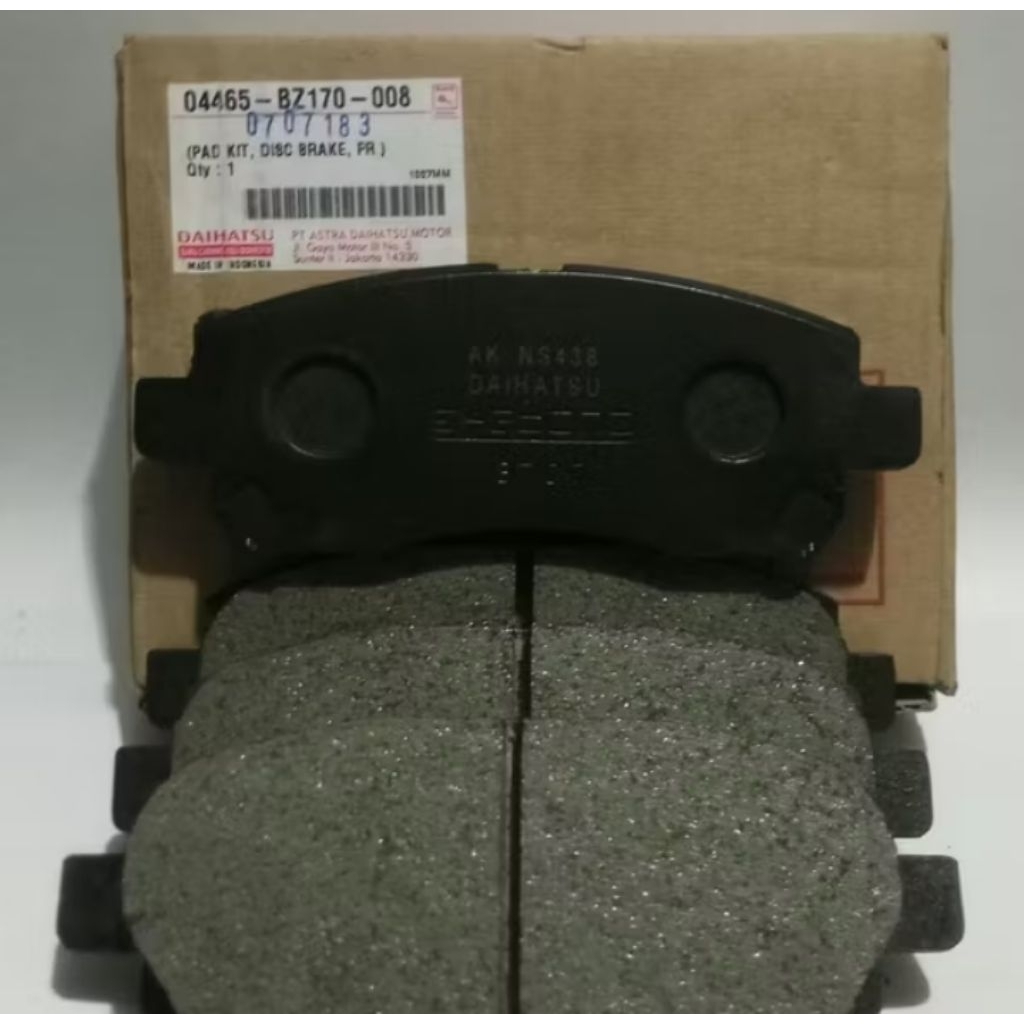 Brakepad depan / kampas rem depan Avanza Xenia Terios rush 04465-BZ170
