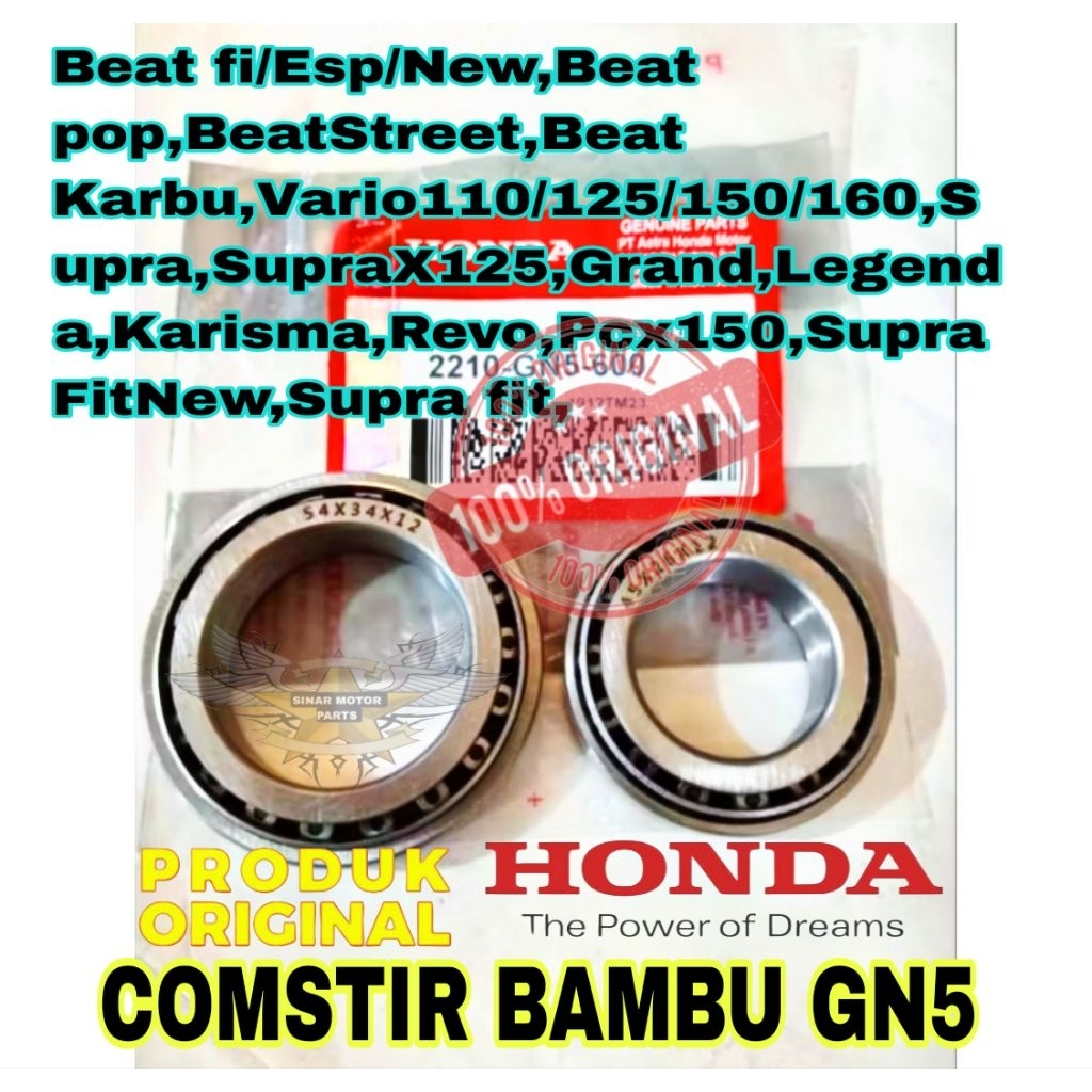 Comstir Komstir Bambu Honda Original GN5, Beat Karbu, Beat Fi Esp New, Vario 110 125 150, Grand, Sup