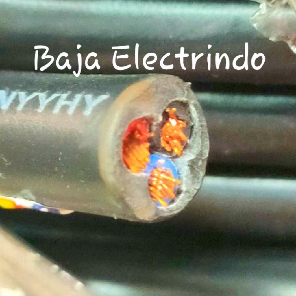 Kabel Serabut NYYHY 3x0,75mm JEMBO @50Meter Kabel Serabut isi 3 NYYHY 3x0,75 3x0.75 mm NYYHY 3x0.75m
