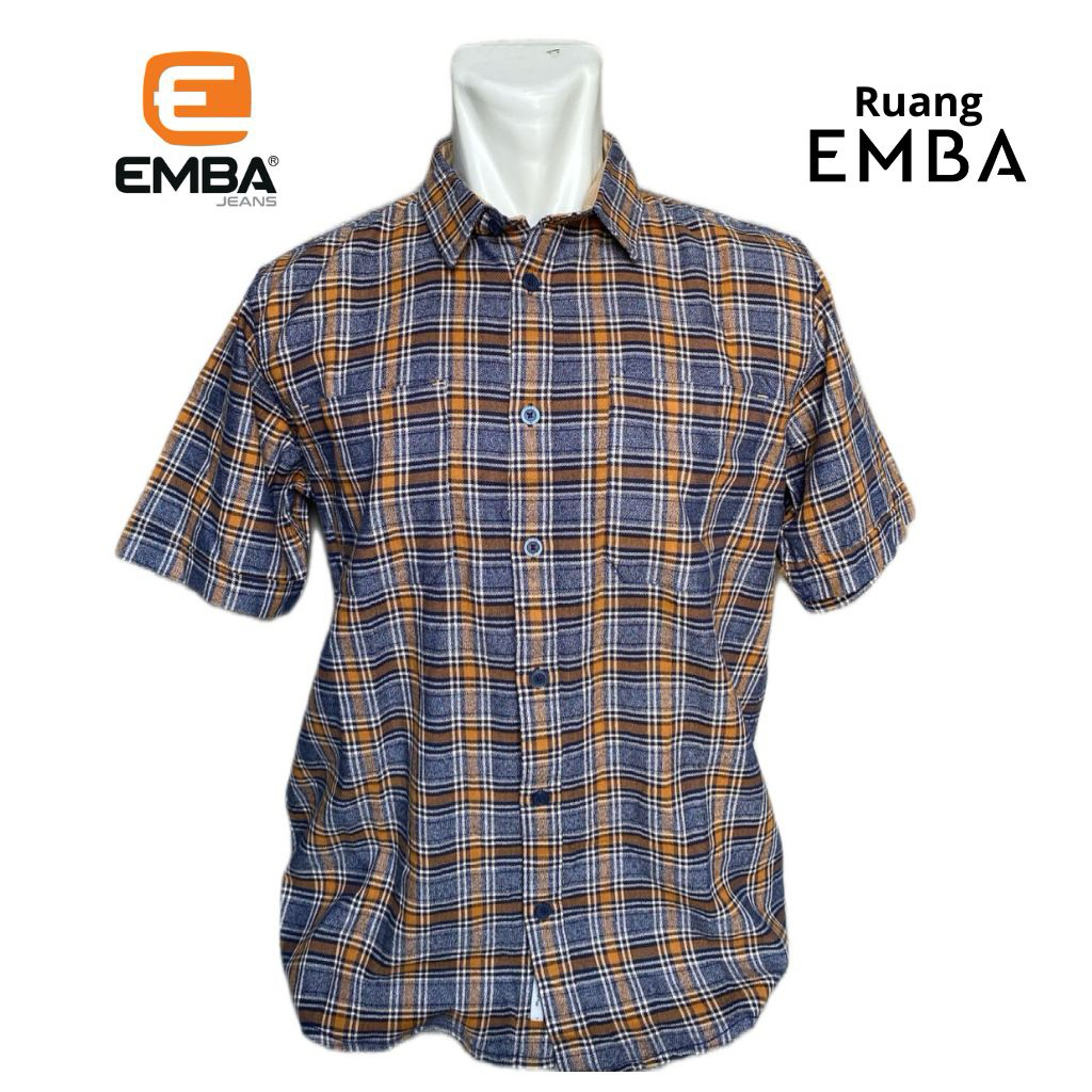 EMBA - Kemeja Pria EMBA Classic Lengan Pendek