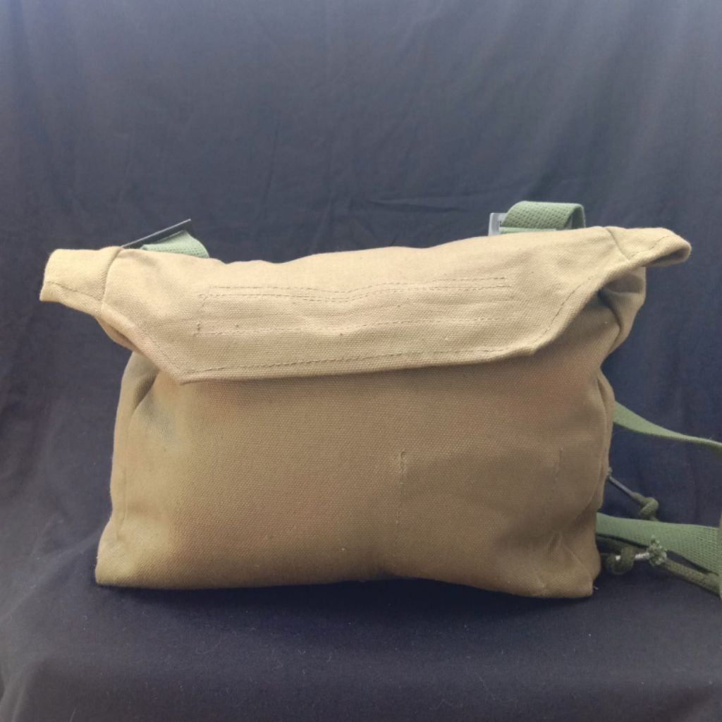 Vintage Gas Mask Canvas Bag