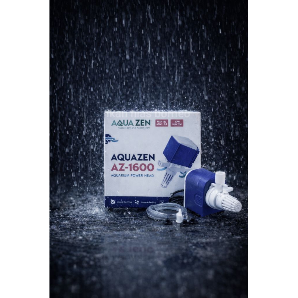 AQUAZEN AZ-1600 Aquarium Power Head – Pompa Aquarium 1500L/H Hemat Listrik Super Kuat