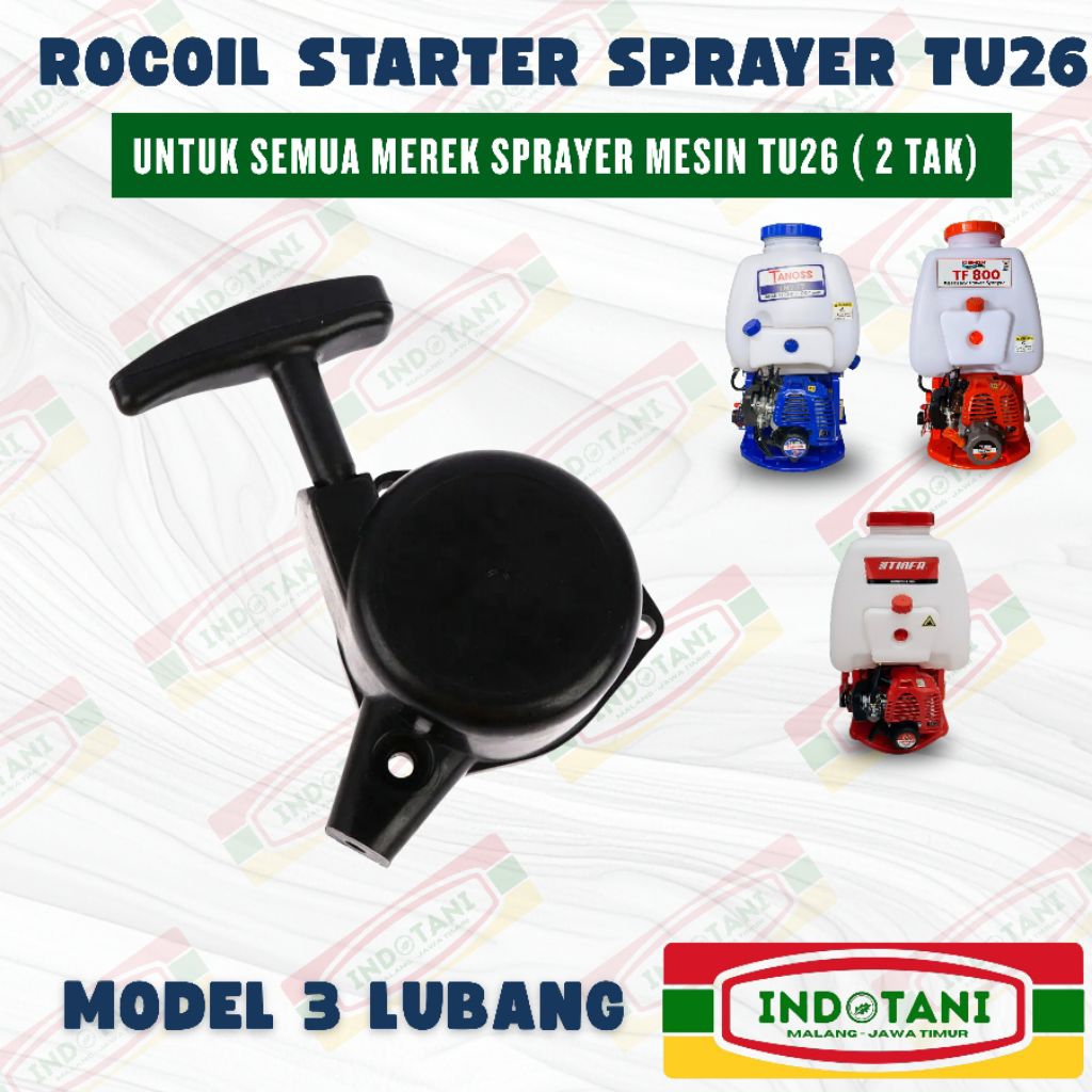 Recoil / Tarikan Sprayer TU26 / Recoil Starter Mesin Semprot 2 Tak / Tarikan Mesin Semprot 2 Tak