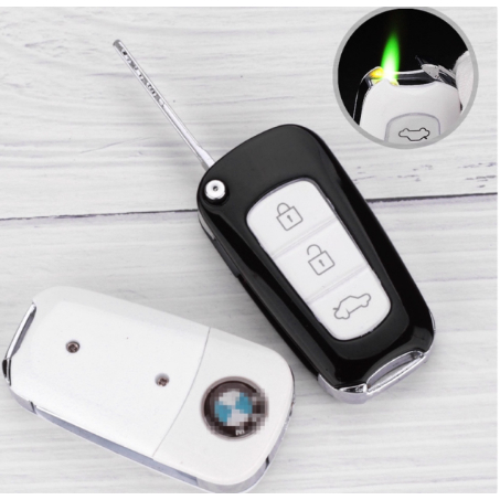 Korek Api Gas Remote Kunci Mobil BMW Las Bara Lighter Unik Isi Ulang