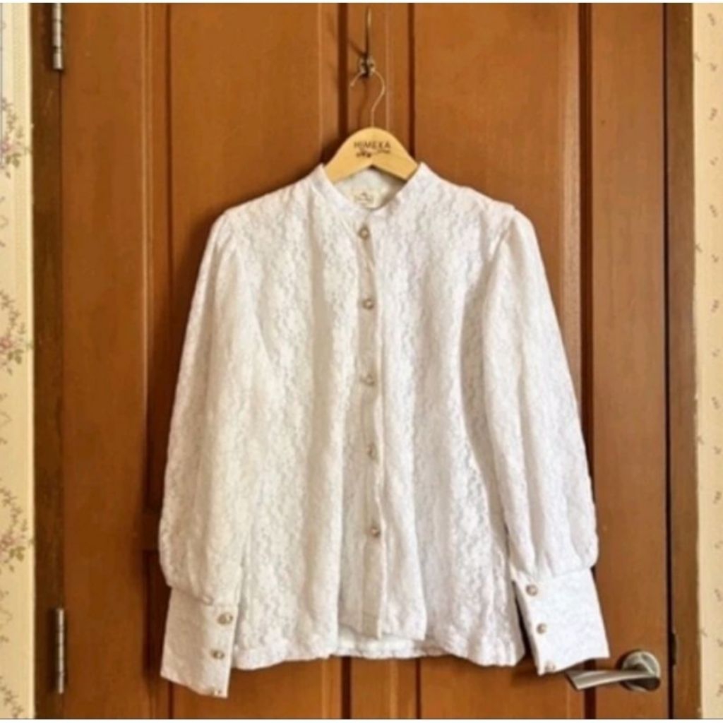 Preloved Blouse Lace Himeka Vintage