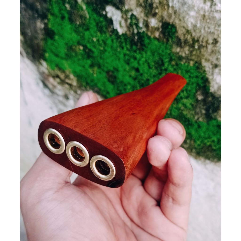 Once pipa kayu stigi (3 lubang)