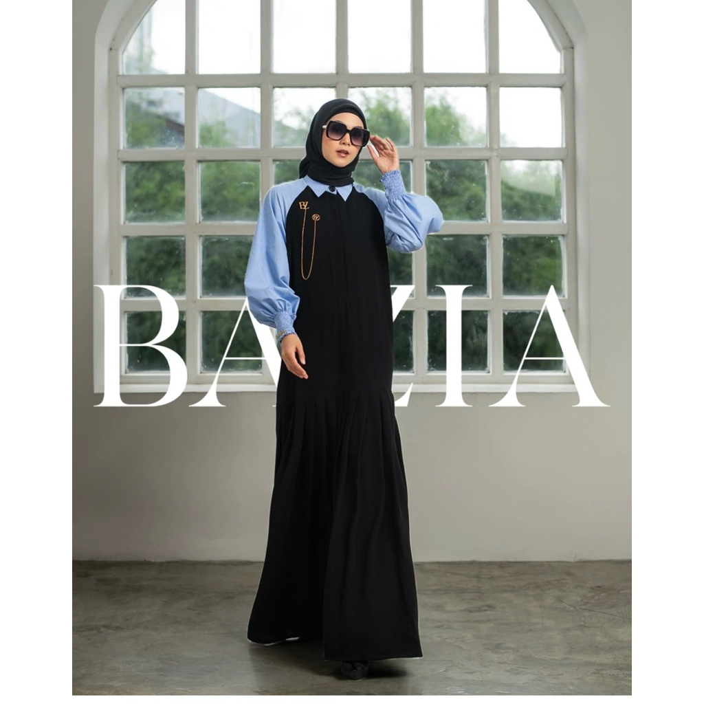 Safeya Dress Strip Blue Bazia