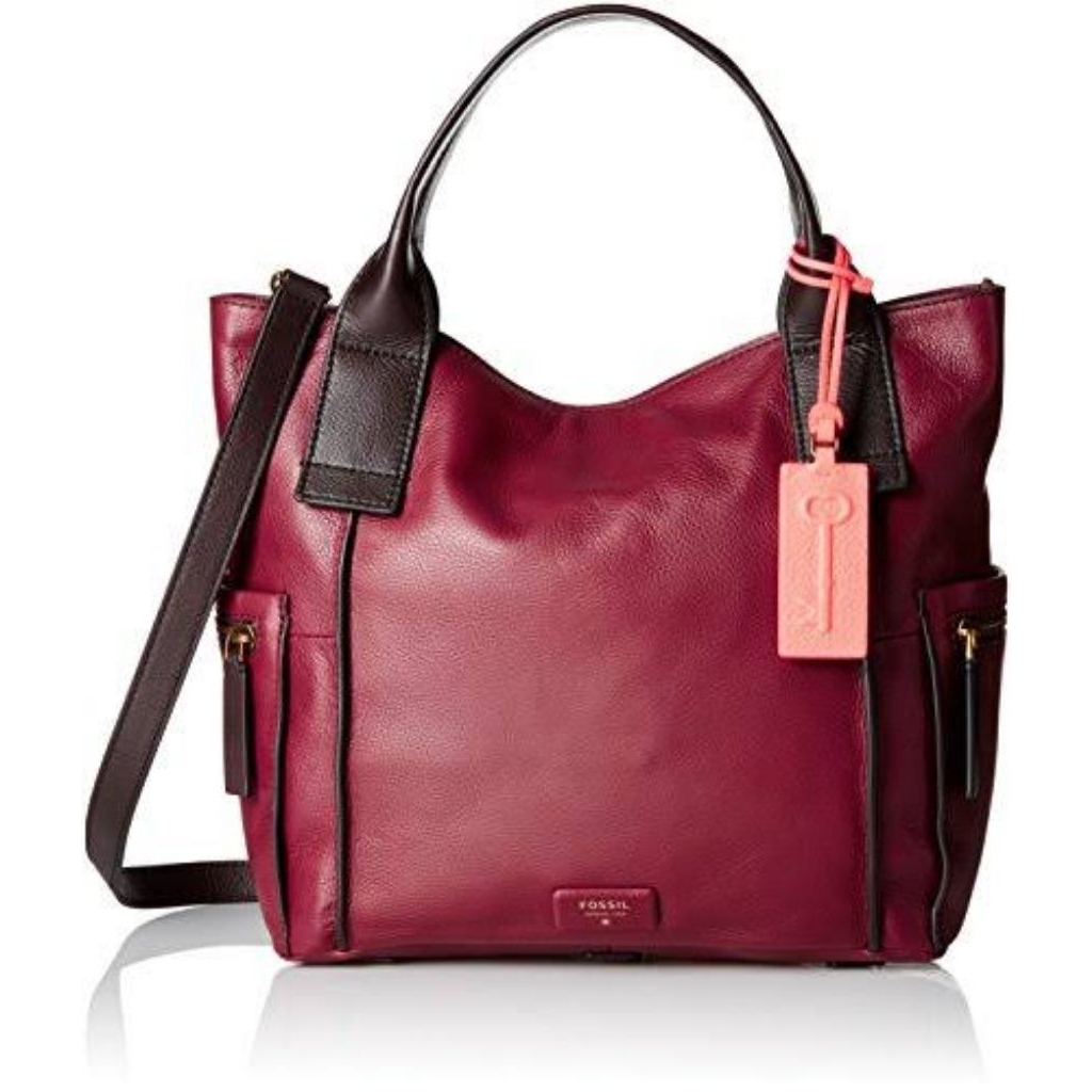 tas fossilll emerson satchel large wine