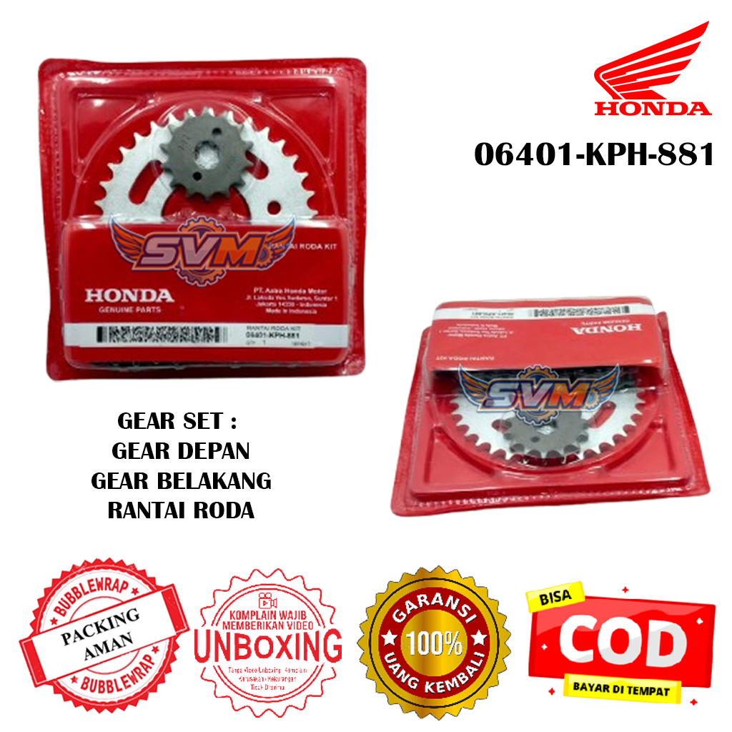 GEAR SET KPH HONDA KIRANA ORIGINAL AHM 06401-KPH-881