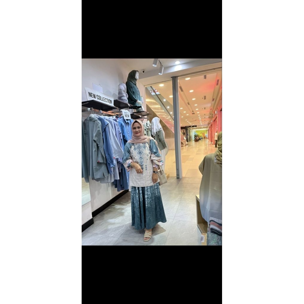 preloved set Aleris wearing klamby blouse dan rok