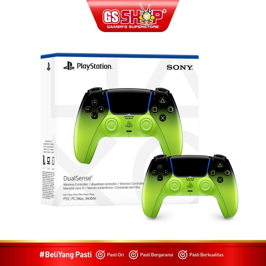 PS5 DualSense Wireless Controller Hyperpop Remix Green