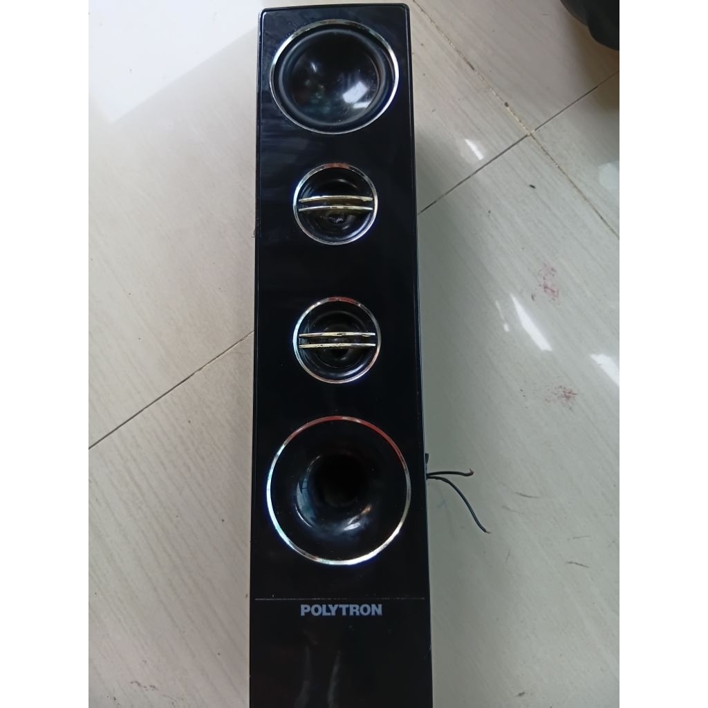 Speaker tower polytron t,45 cm L,11,5 cm original menggelegar,TANPA KAKI harga per biji