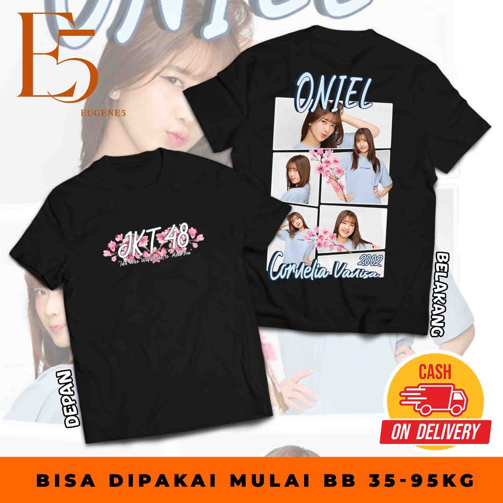 KAOS Oniel JKT48 GRID T-SHIRT - MY OSHI MEMBER BAJU  AESTHETIC