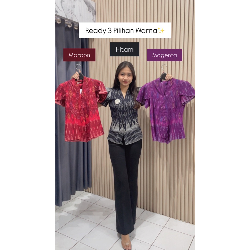 Atasan Endek Kroto/Atasan Endek/Atasan Wanita