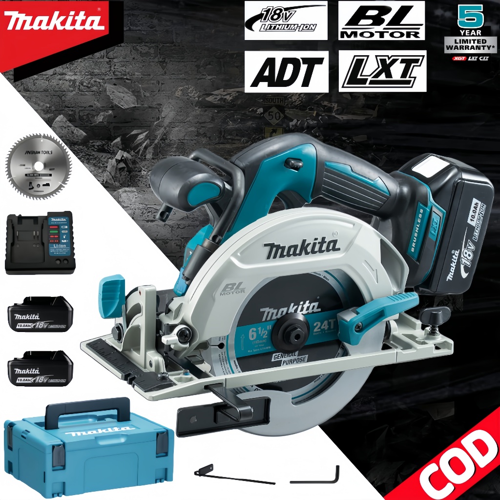 Makita Gergaji Baterai 18V DHS680 165mm | Tanpa Kabel Potong Kayu Logam Praktis