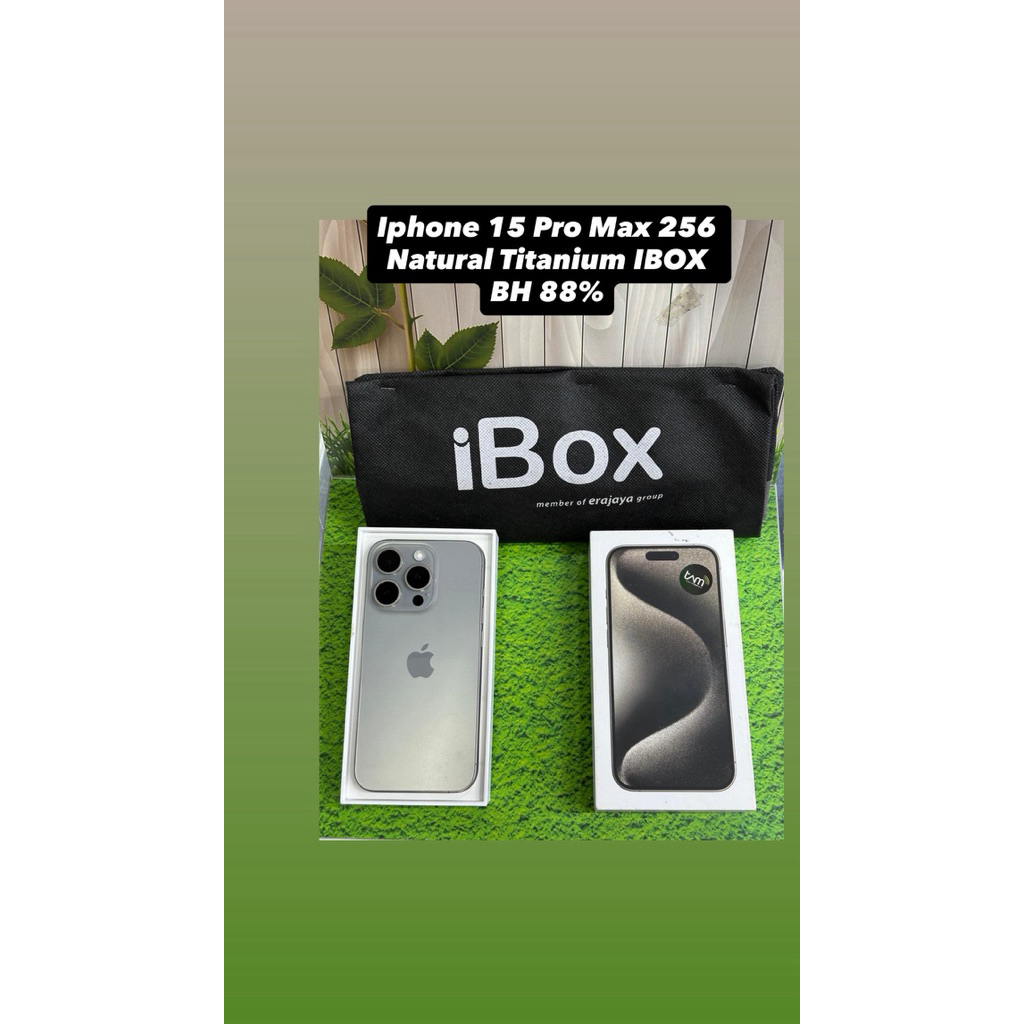 Iphone 15 pro 128 Natural Titanium Ibox bekas