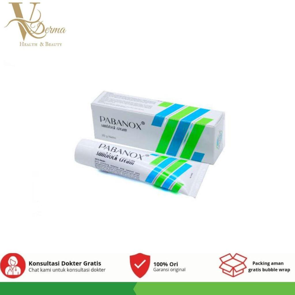 Pabanox Sunblock Cream 20 g - SPF UV Protection Sunscreen Samarkan Flek Hitam