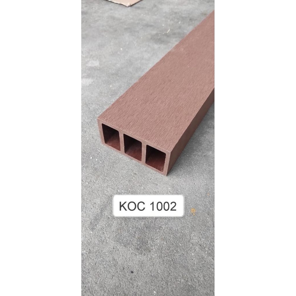 Hollow Outdoor WPC Kisi Kisi Hollow Outdor