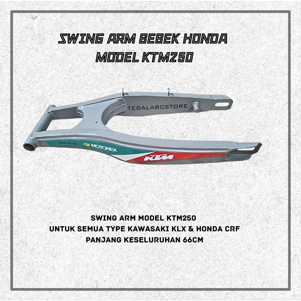 SWING ARM MODEL KTM250 PNP KLX CRF , CAPIT SASIS KLX CRF PANJANG 66CM SASIS KLX CRF