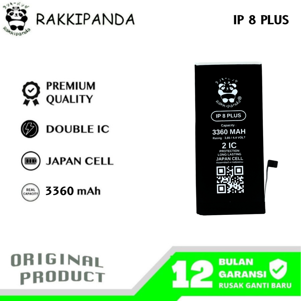 RakkiPanda - Ip 8 Plus Batre Batrai Baterai