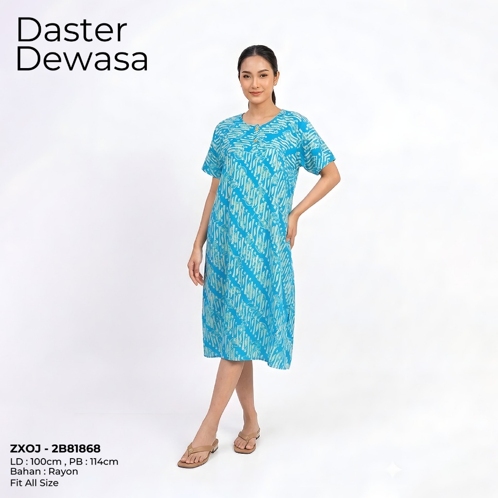 Daster Wanita Rayon Adem | Daster Batik Wanita Motif Cantik Baju Rumah Nyaman Ria Kencana