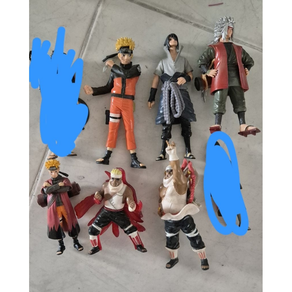 action figure bekas naruto 1 set