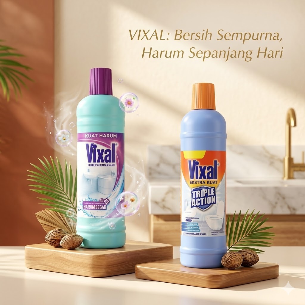 VIXAL 360ML / VIXAL BOTOL KECIL /  VIXAL PEMBERSIH KAMAR MANDI / VIXAL EKSTRA KUAT BOTOL 360ML / VIX