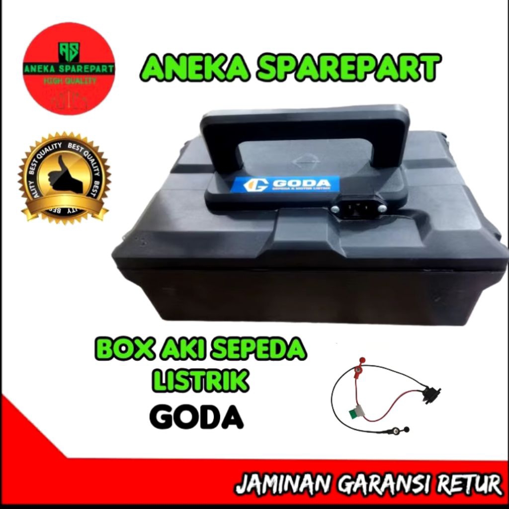 Box + kabel aki sepeda listrik goda