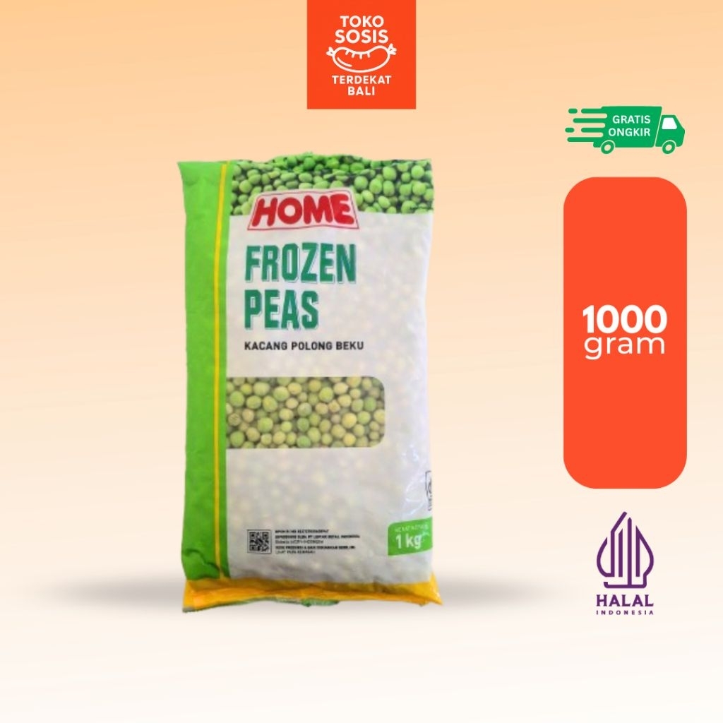 Home Frozen Green Peas Kacang Polong 1kg | Kacang Polong Beku