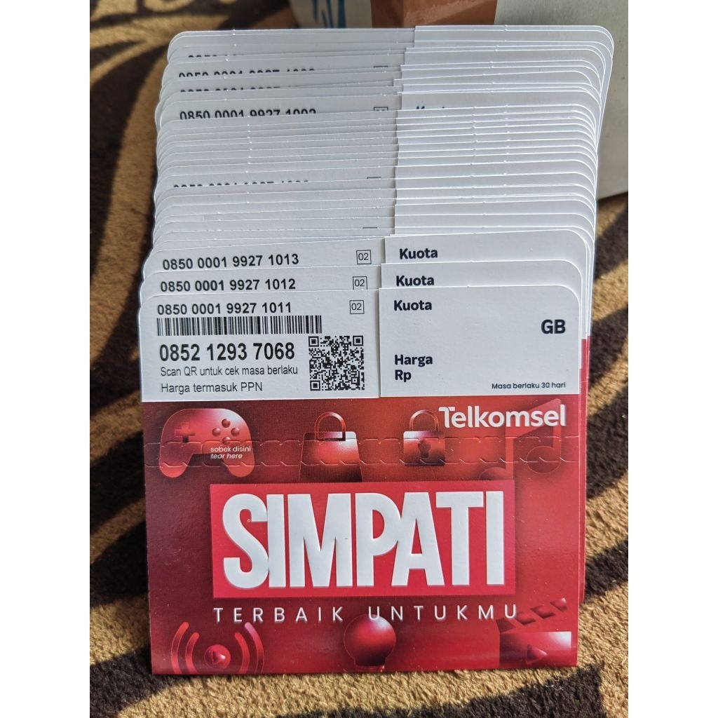 kartu perdana TELKOMSEL (wajib injek & NASIONAL)