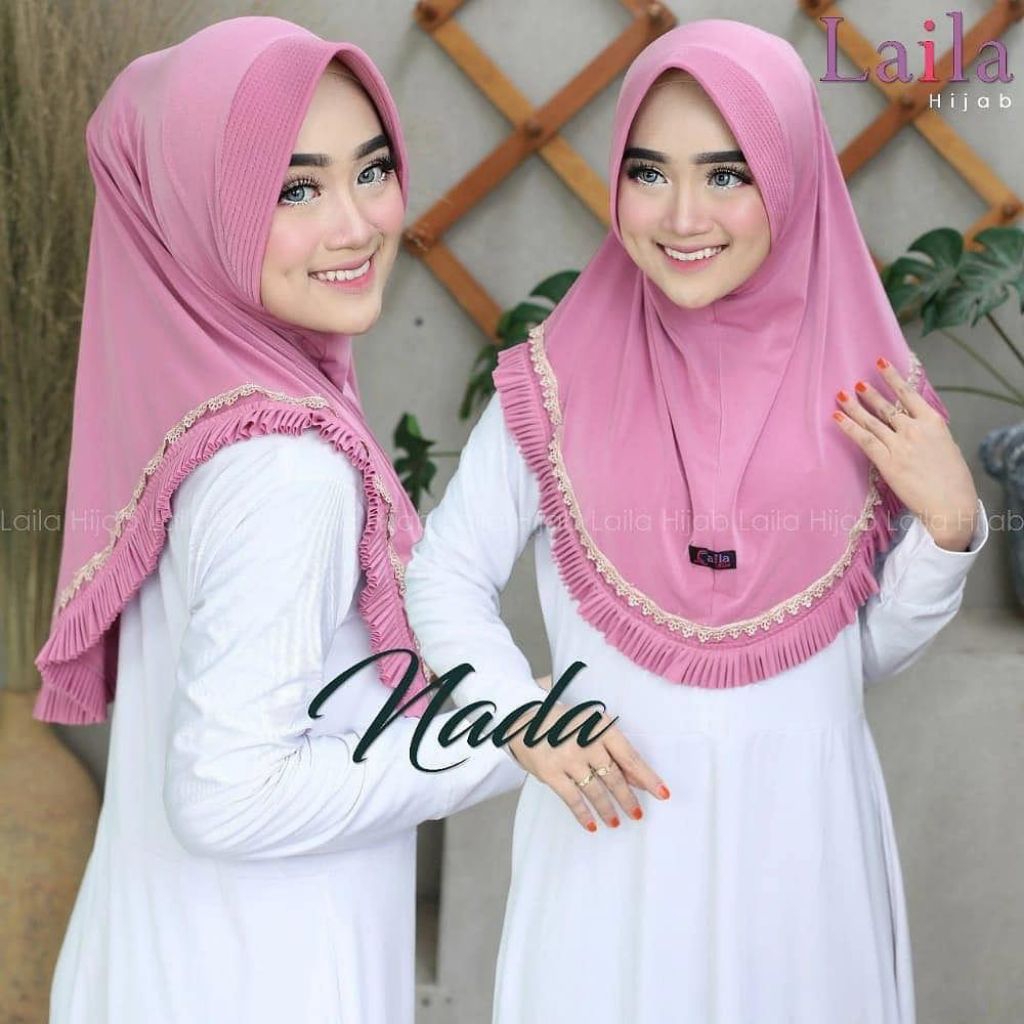 HIJAB LAILA NADA // HIJAB INSTAN // HIJAB INSTAN RENDA // HIJAB GROSIR MURAH