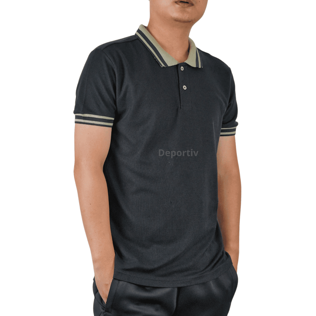 polo shirt pria hitam / kaos polo polos / kaos kerah pria