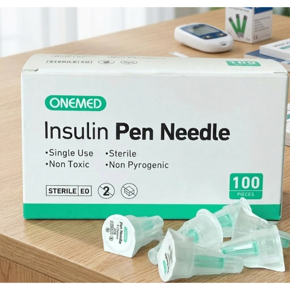Jarum Insulin Pen Onemed 4mm Ecer Steril Pen Needle / Onemed Insulin Pen Needle 4mm Jarum Insulin Ec