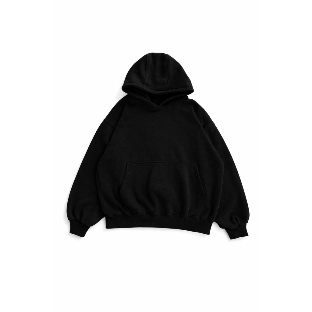 HOODIE POLOS COTTON FLEECE TEBAL 300gsm.