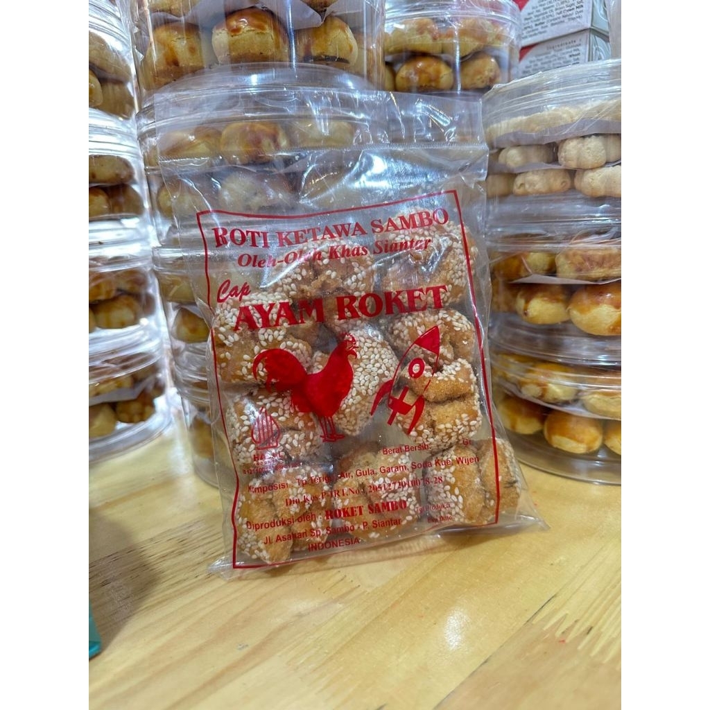 Rotik ketawa sambo merk ayam roket