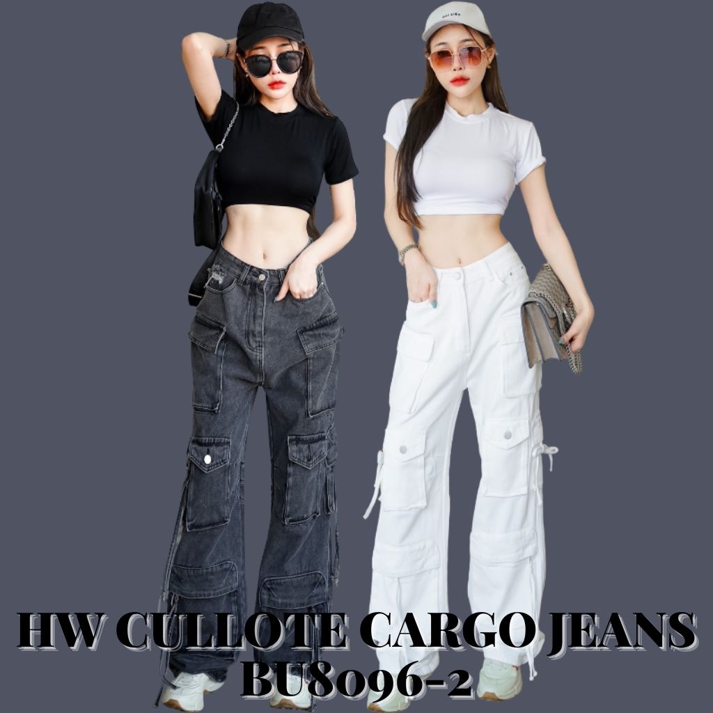 - BANGKOK MEDAN - READY CELANA HW CULLOTE CARGO JEANS BU8096 BY BACK UP