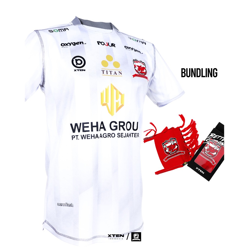 Jersey Madura United 2025 + Syal/Scarf Madura United